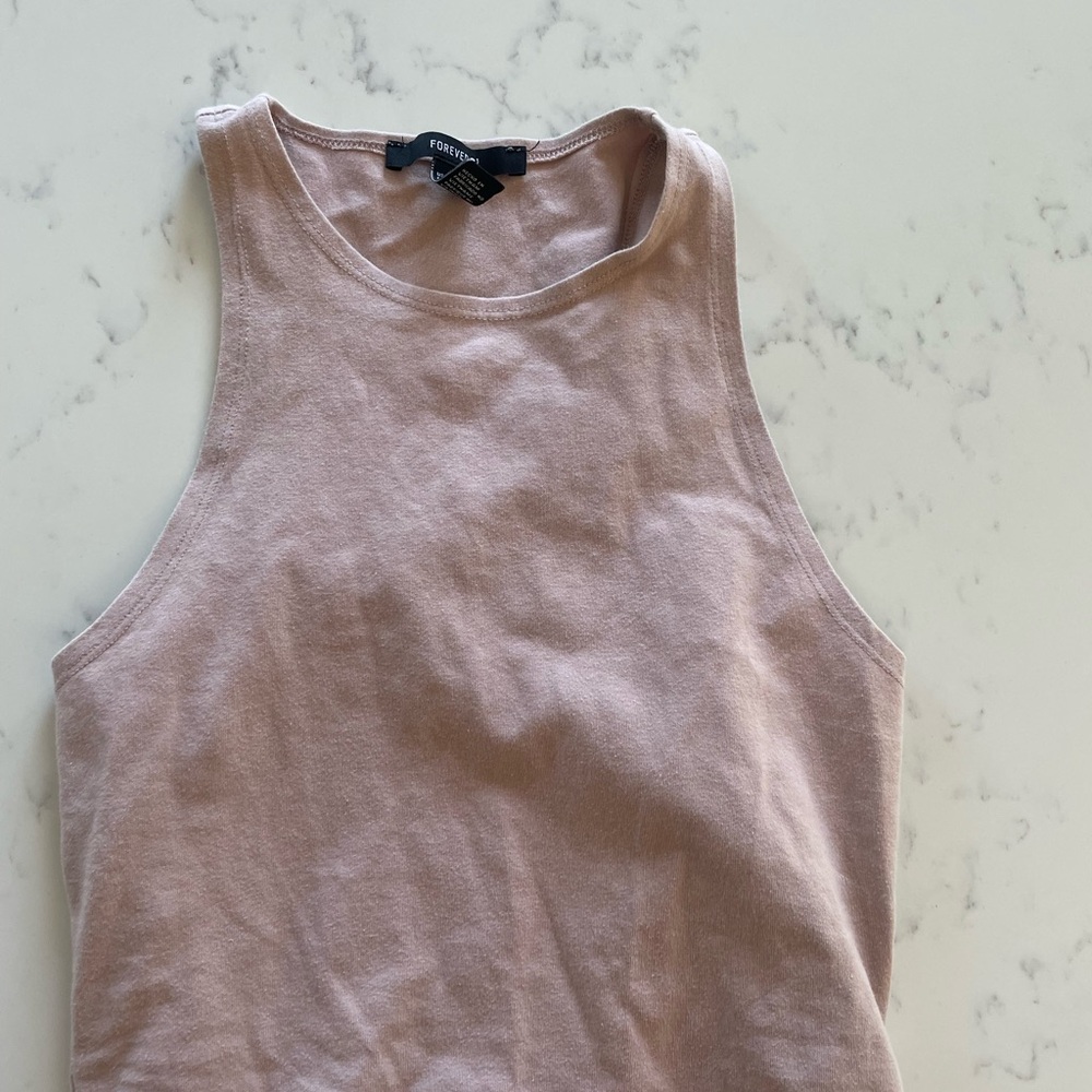 Light mauve Sleeveless bodysuit